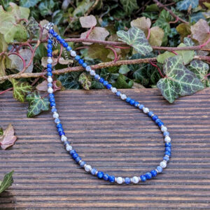 náhrdelník - choker z minerálních kamenů