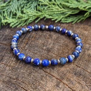Náramek z minerálního kamene lapisu lazuli